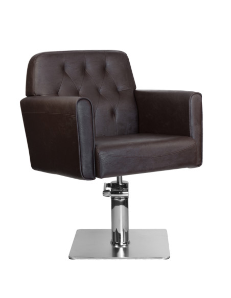 Gabbiano hamburg brown hairdressing chair