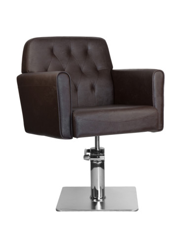 Gabbiano hamburg brown hairdressing chair
