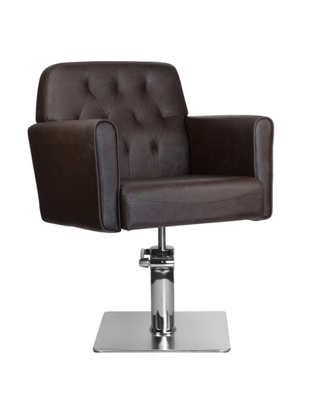 Gabbiano hamburg brown hairdressing chair