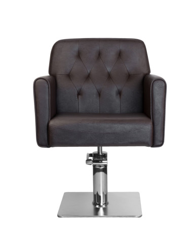 Gabbiano hamburg brown hairdressing chair
