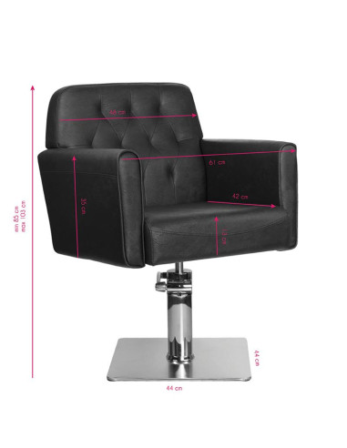 Gabbiano hamburg brown hairdressing chair