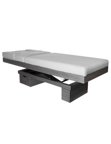 Spa cosmetic bed azzurro wood 815b heated light gray