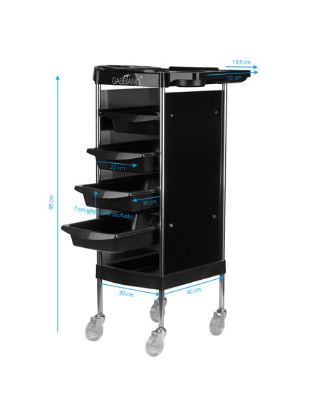 Gabbiano hairdressing assistant fx11-b black