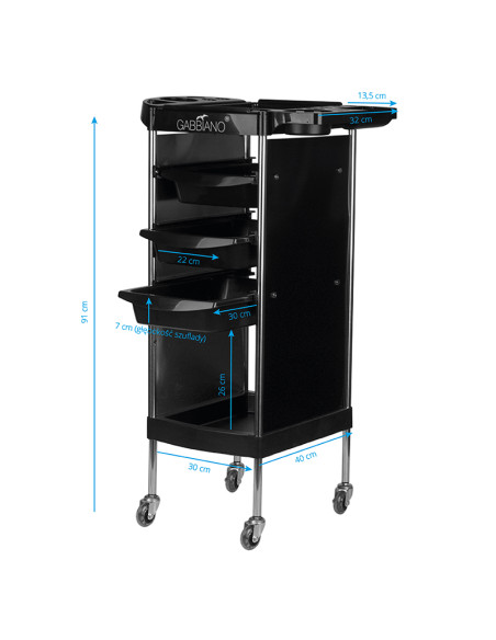 Gabbiano hairdressing assistant fx11-a black