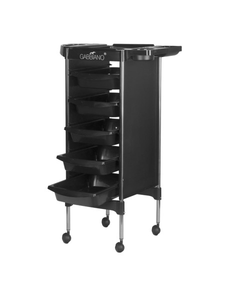 Gabbiano hairdressing trolley fx11-5 black