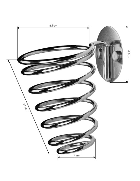 Wall-mounted hair dryer holder fx64