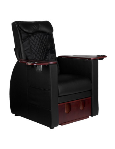 Spa chair for pedicure with back massage azzurro 101 black