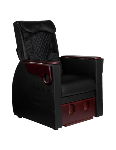 Spa chair for pedicure with back massage azzurro 101 black