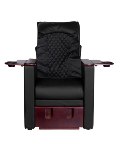 Spa chair for pedicure with back massage azzurro 101 black