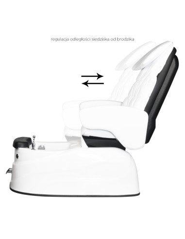 Spa pedicure chair as-122 white with massage function