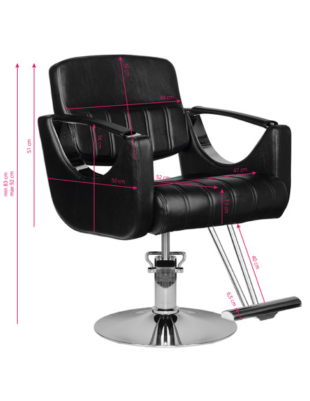 Hair system barber chair hs52 black