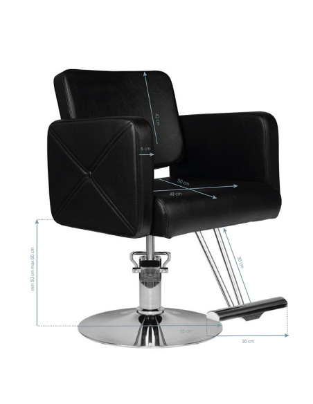 Hair system hs99 barber chair black