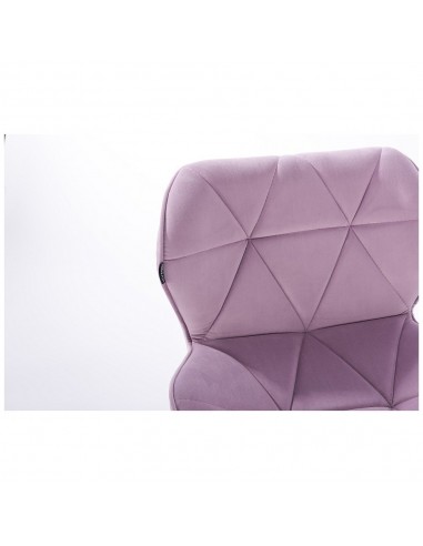 Hroove Chair On Wheels - Lavender Velour Bella Furniture Ireland BFHR111K