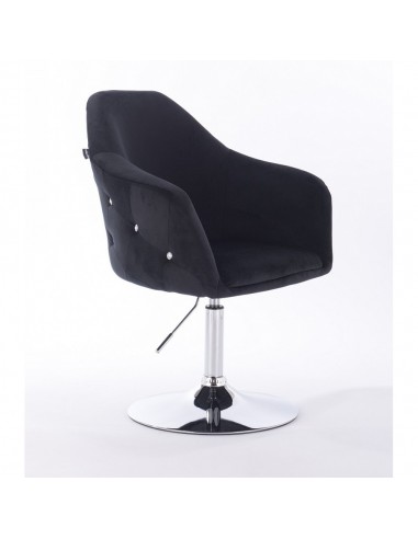 Hroove Salon Chair - Black Velour Bella Furniture Ireland BFHR547N