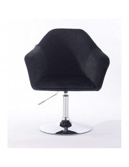 Hroove Salon Chair - Black Velour Bella Furniture Ireland BFHR547N
