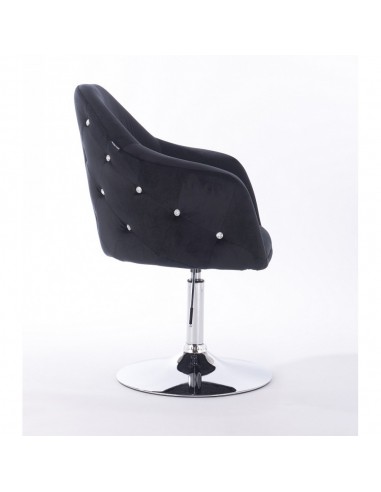 Hroove Salon Chair - Black Velour Bella Furniture Ireland BFHR547N