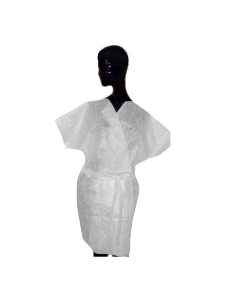 Disposable short sleeve bathrobe