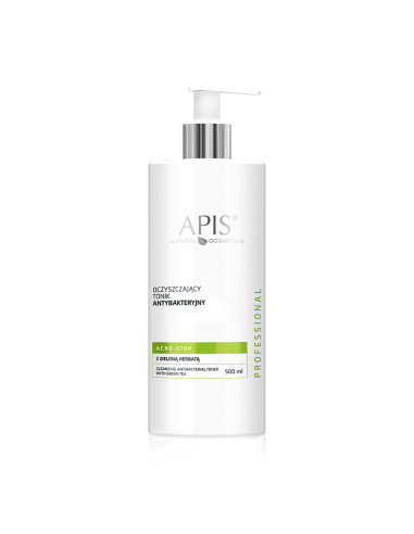 Apis acne-stop antibacterial cleansing tonic. with green tea 500ml