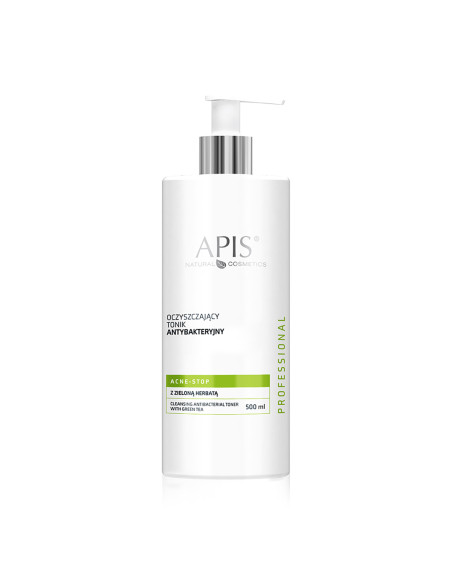 Apis acne-stop antibacterial cleansing tonic. with green tea 500ml