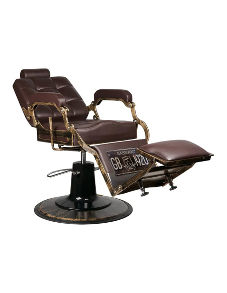 Gabbiano barber chair Boss brown