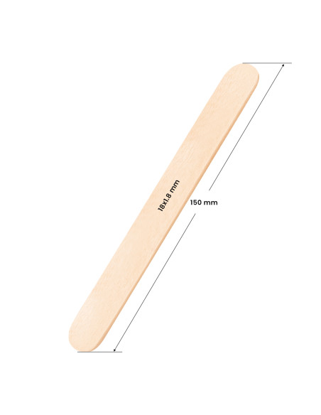 Large wooden spatula 150x18x1.8mm - 150 pieces