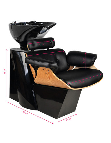 Gabbiano hairdressing wash unit florence black