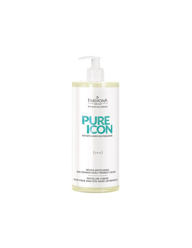 Farmona pure icon micellar water for face and eye make-up removal 500ml