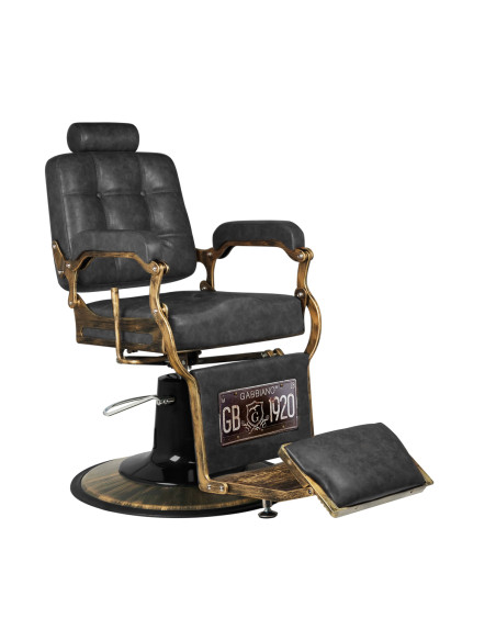 Gabbiano barber chair Boss HD Old Leather black
