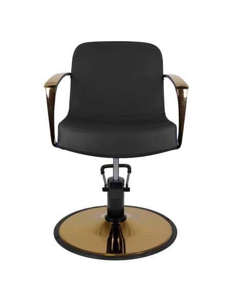 Gabbiano styling chair golden Bologna black