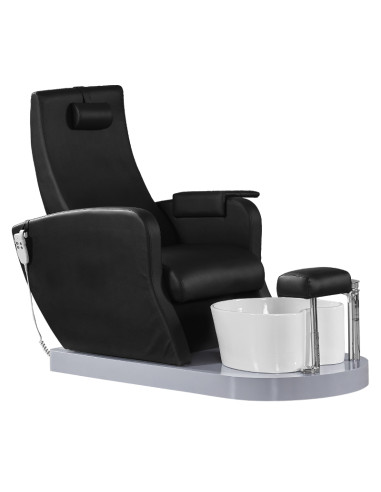 SPA ARMCHAIR FOR PEDICURE AZZURRO 016A BLACK WITH HYDROMASSAGE