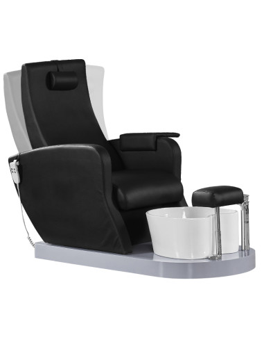 SPA ARMCHAIR FOR PEDICURE AZZURRO 016A BLACK WITH HYDROMASSAGE
