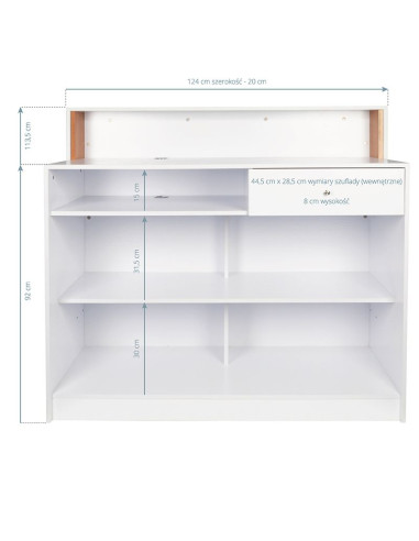 Gabbiano reception pearl white
