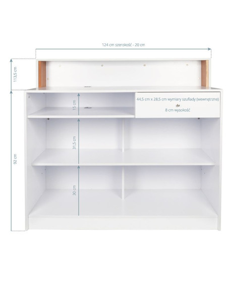 Gabbiano reception pearl white