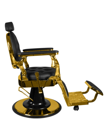 Gabbiano barber chair giulio gold black