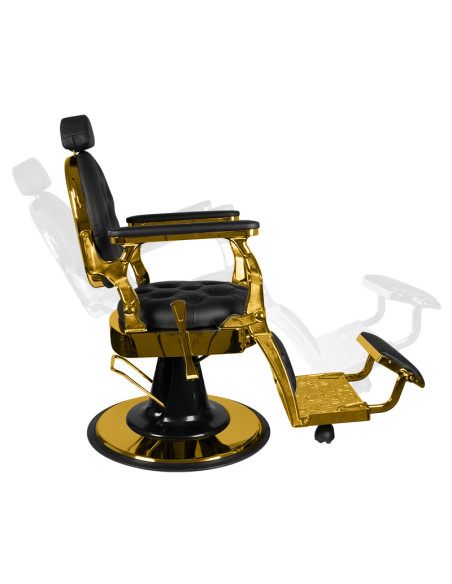 Gabbiano barber chair giulio gold black