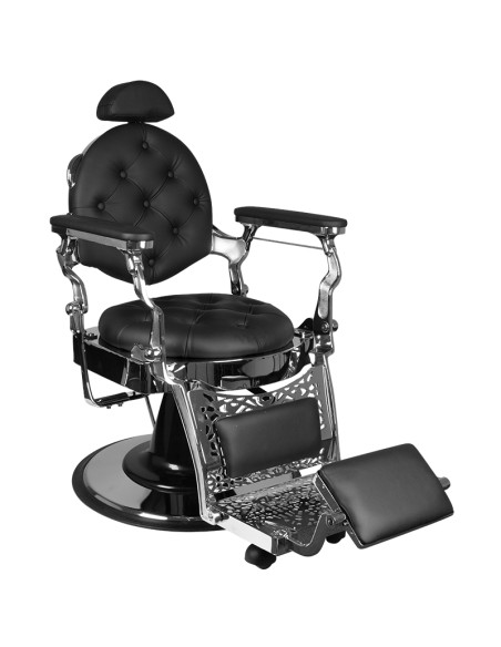 Gabbiano Barber Chair Giulio silver black