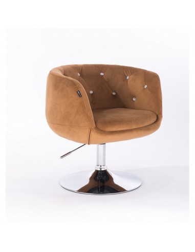 Hroove Salon Chair - Carmel Velour Bella Furniture Ireland BFHR333N
