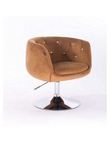 Hroove Salon Chair - Carmel Velour Bella Furniture Ireland BFHR333N