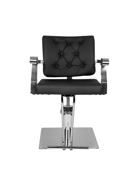 Gabbiano black lyon hairdressing chair