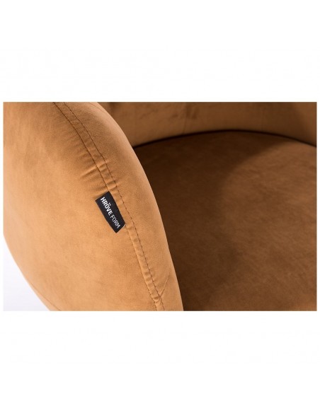 Hroove Salon Chair - Carmel Velour Bella Furniture Ireland BFHR333N