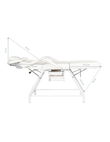 Ivette eyelash treatment chair white