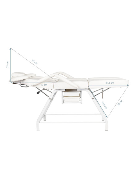 Ivette eyelash treatment chair white