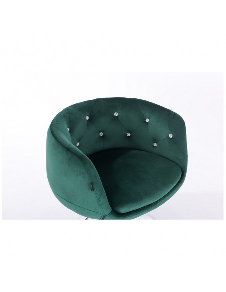 Hroove Salon Chair - Green Velour Bella Furniture Ireland BFHR333N