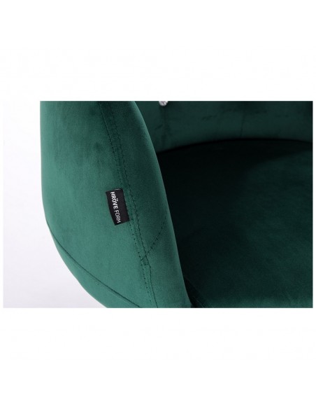 Hroove Salon Chair - Green Velour Bella Furniture Ireland BFHR333N