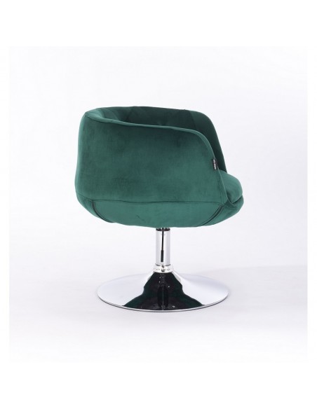 Hroove Salon Chair - Green Velour Bella Furniture Ireland BFHR333N