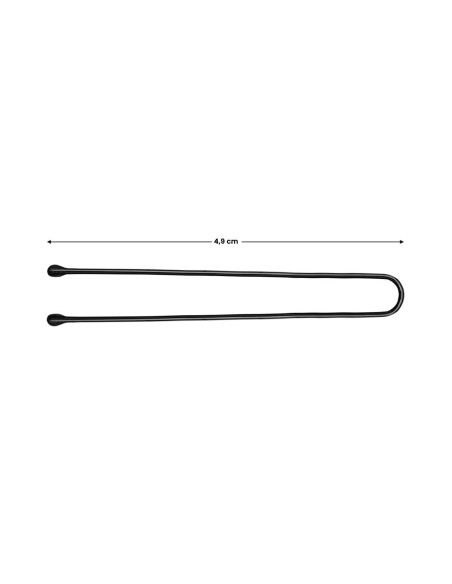 Hairdressing buns for hair e-63 150 pcs 4.9 cm black