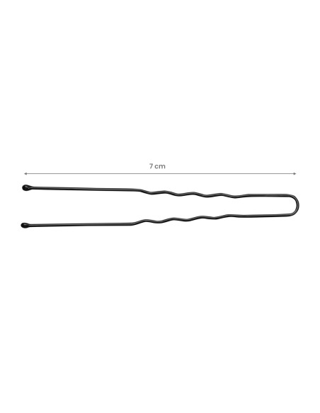 Hairdressing buns for hair e-65 300 pieces 7 cm black