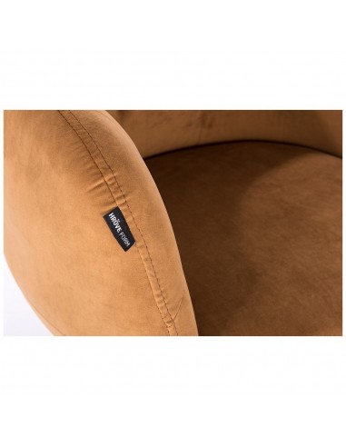 Hroove Chair on Wheels - Carmel Velour Bella Furniture Ireland BFHR333K