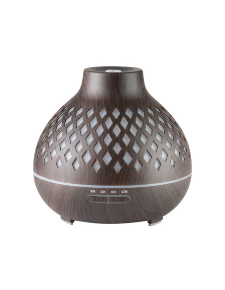 Aroma diffuser air humidifier spa 10 dark wood 400ml + timer