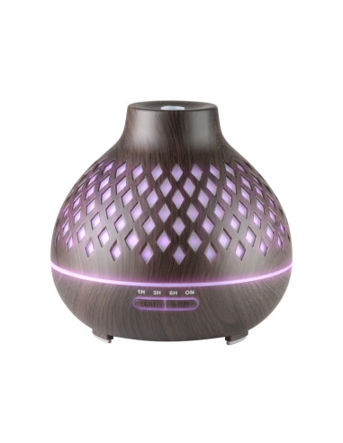 Aroma diffuser air humidifier spa 10 dark wood 400ml + timer